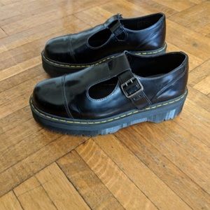 Dr. Marten Bethan Platform Maryjane Black Shoes